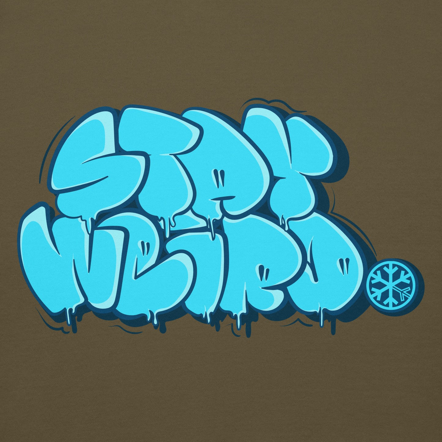Green-Stay Weird Graffiti Throw-up Hoodie from B.Different Clothing, graphic, graffiti-inspired streetwear