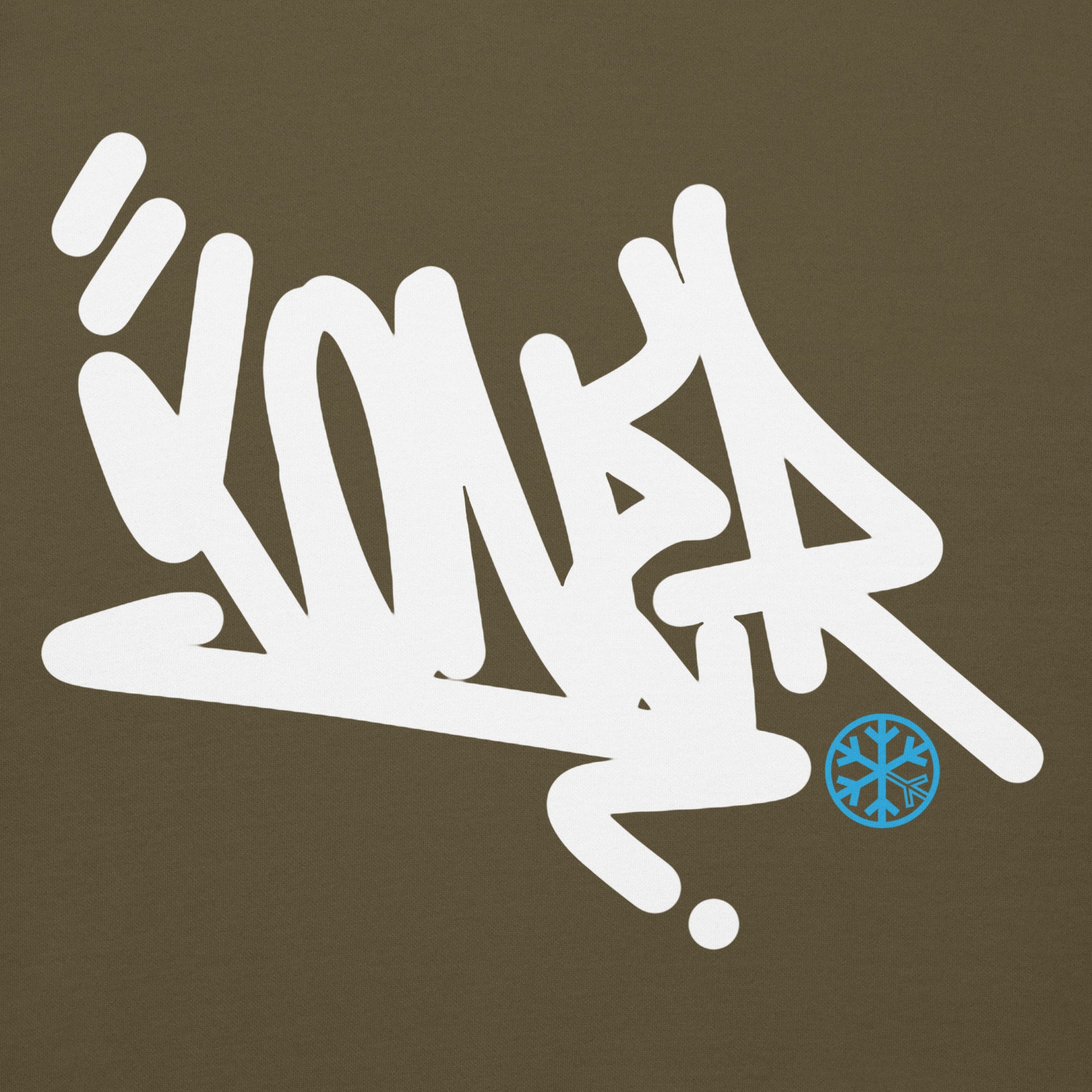 Green-Loner Graffiti Tag Hoodie from B.Different Clothing, graphic, graffiti-inspired streetwear