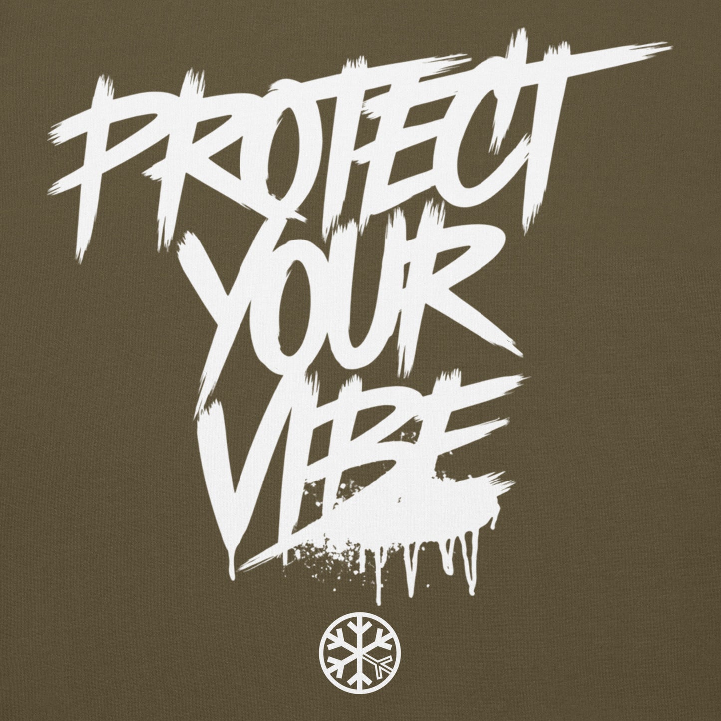Green-Protect Your Vibe Graffiti Tag hoodie from B.Different Clothing, graphic, graffiti-inspired streetwear