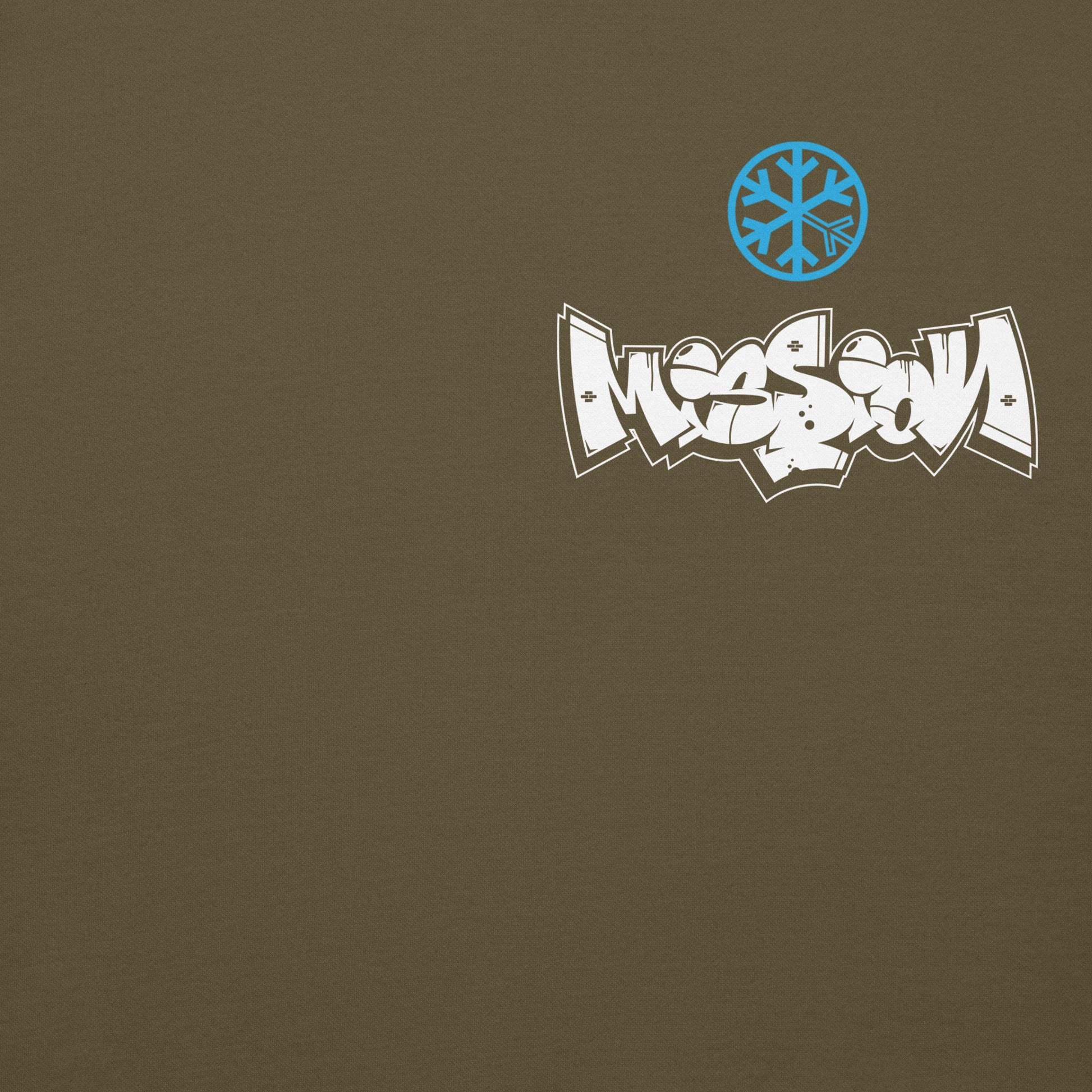 Green-Mission Graffiti Character Hoodie from B.Different Clothing, front graphic, graffiti-inspired streetwear