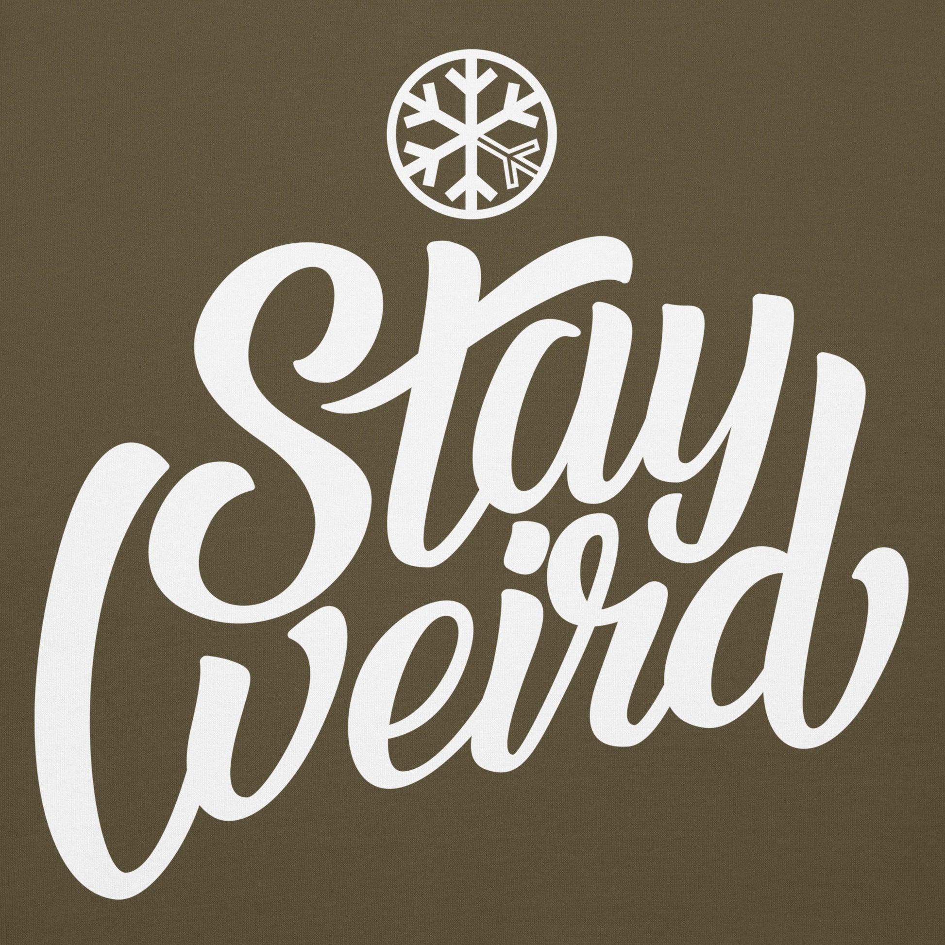 Green-Stay Weird Hoodie from B.Different Clothing, graphic, graffiti-inspired streetwear