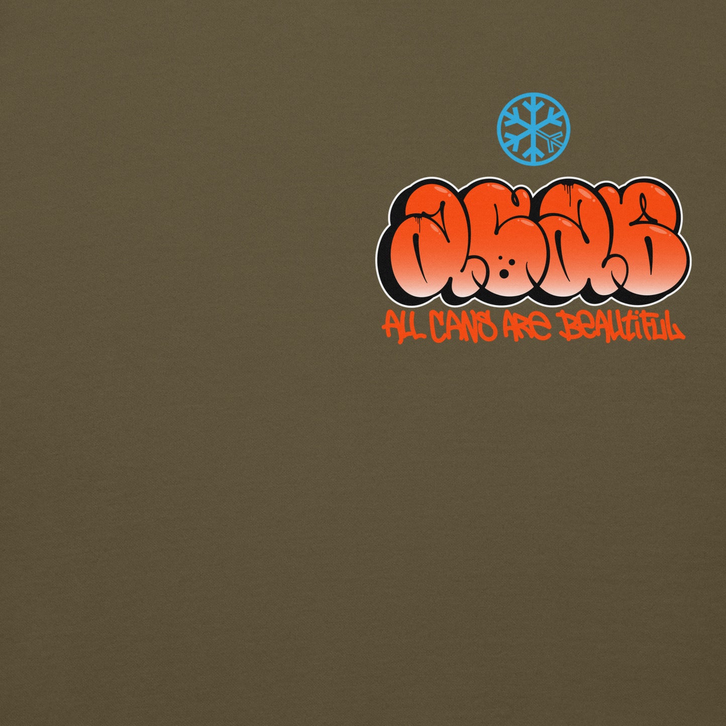 Green-ACAB Girl Graffiti Hoodie from B.Different Clothing, front graphic, graffiti-inspired streetwear