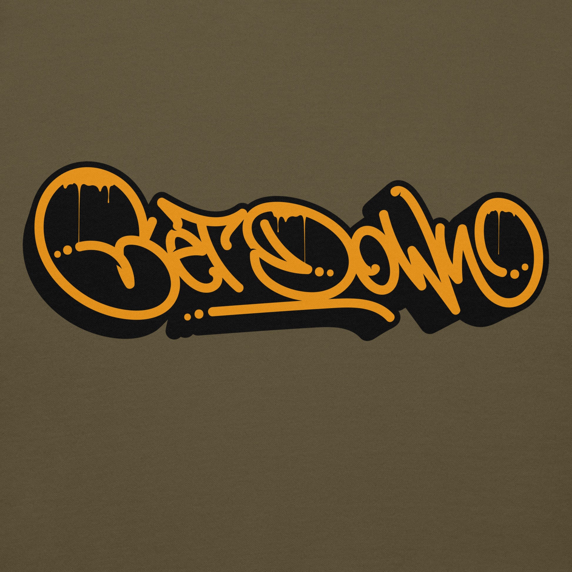 Green-Get Down Graffiti Tag Hoodie from B.Different Clothing, graphic, graffiti-inspired streetwear