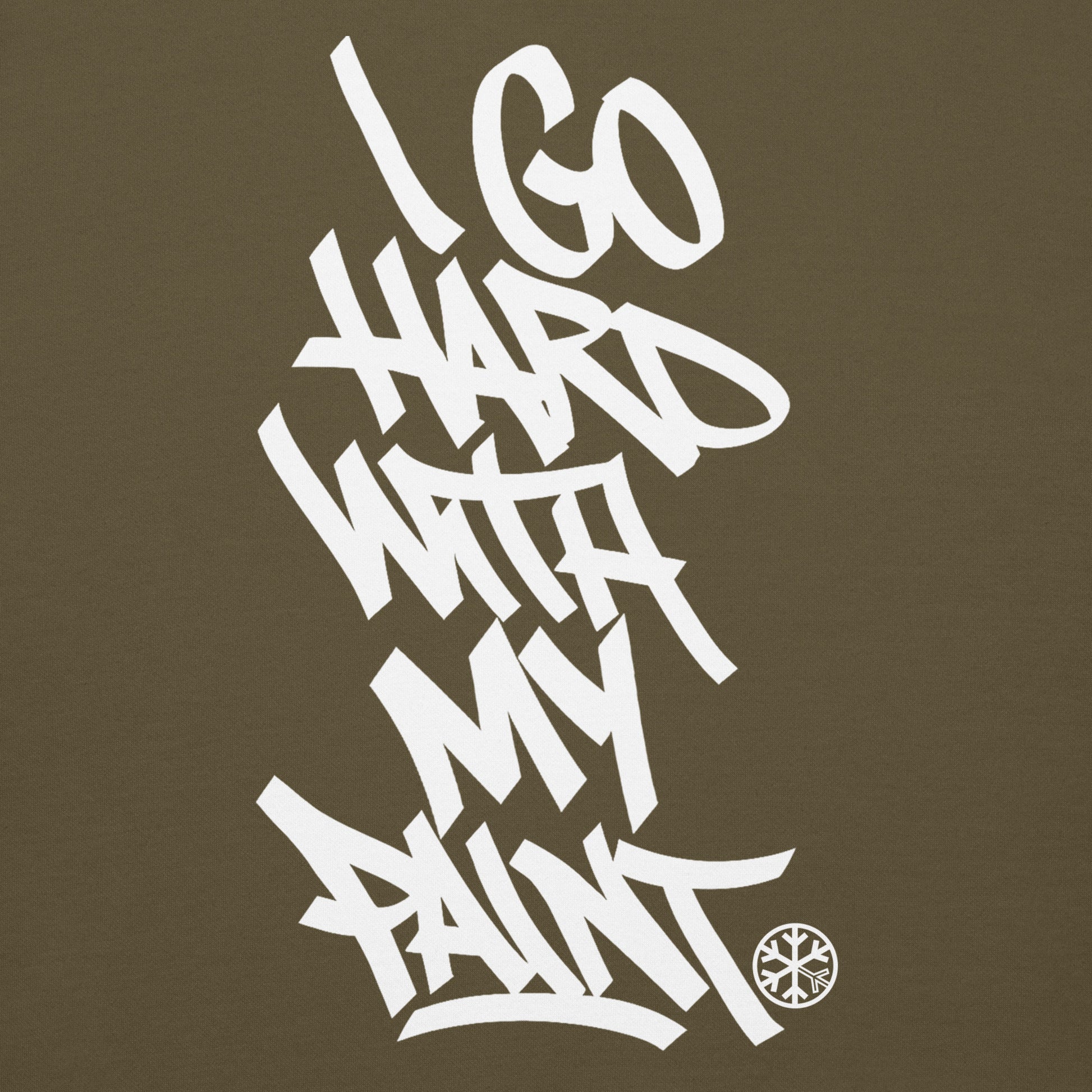 Green-I Go Hard With My Paint Graffiti Hoodie from B.Different Clothing, graphic, graffiti-inspired streetwear