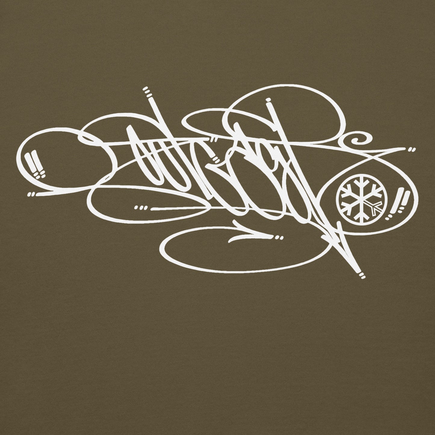 Green-Outcast Tag Hoodie by Graffiti Dad from B.Different Clothing, graphic, graffiti-inspired streetwear