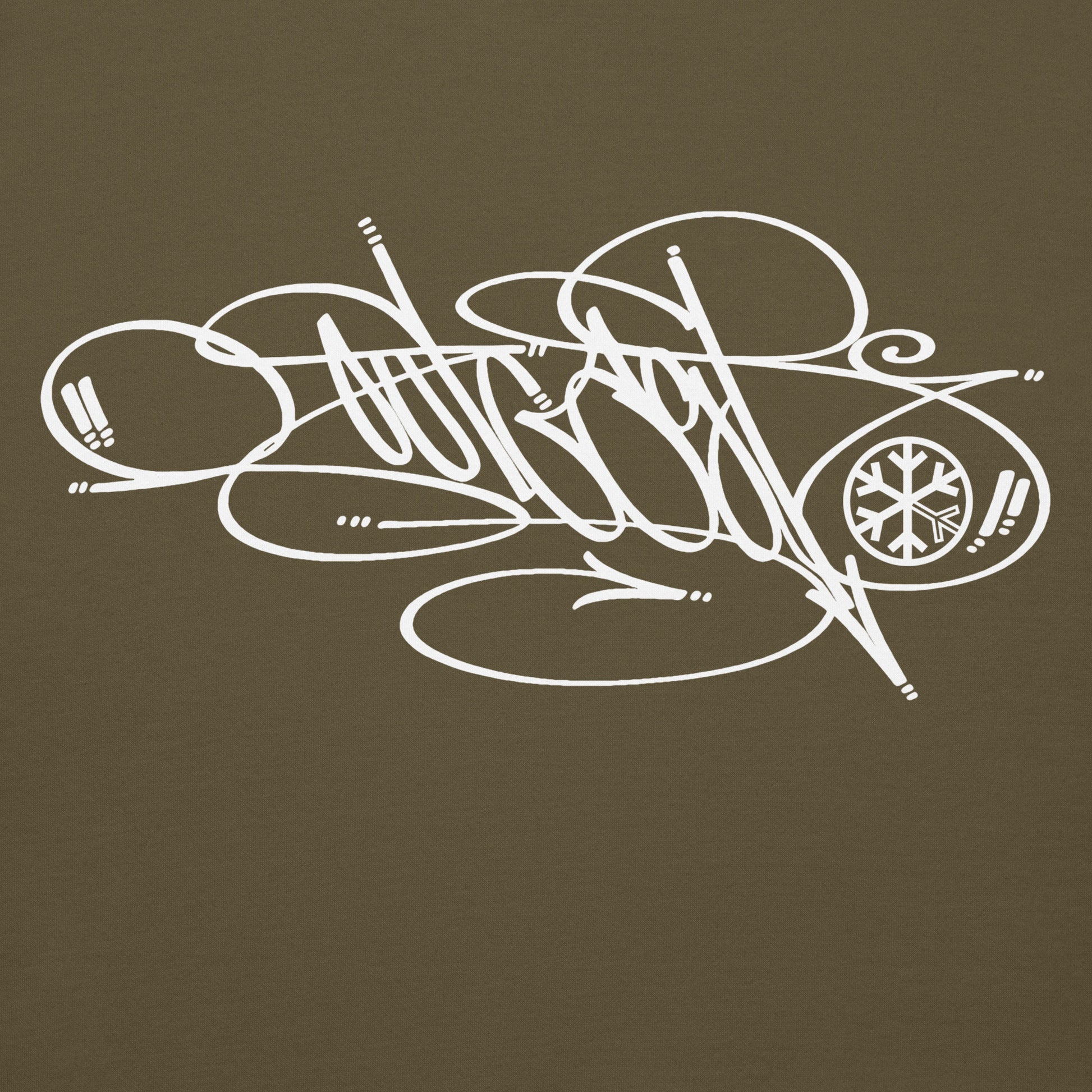 Green-Outcast Tag Hoodie by Graffiti Dad from B.Different Clothing, graphic, graffiti-inspired streetwear