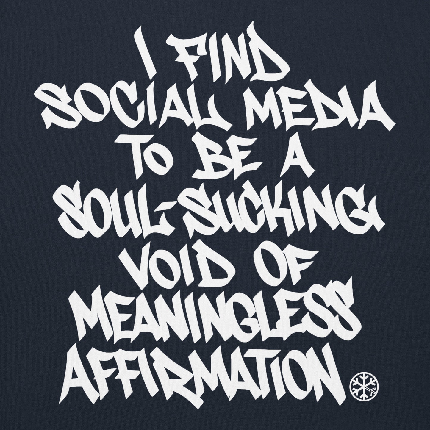 Navy-Social Media Graffiti Tag Hoodie from B.Different Clothing, graphic, graffiti-inspired streetwear