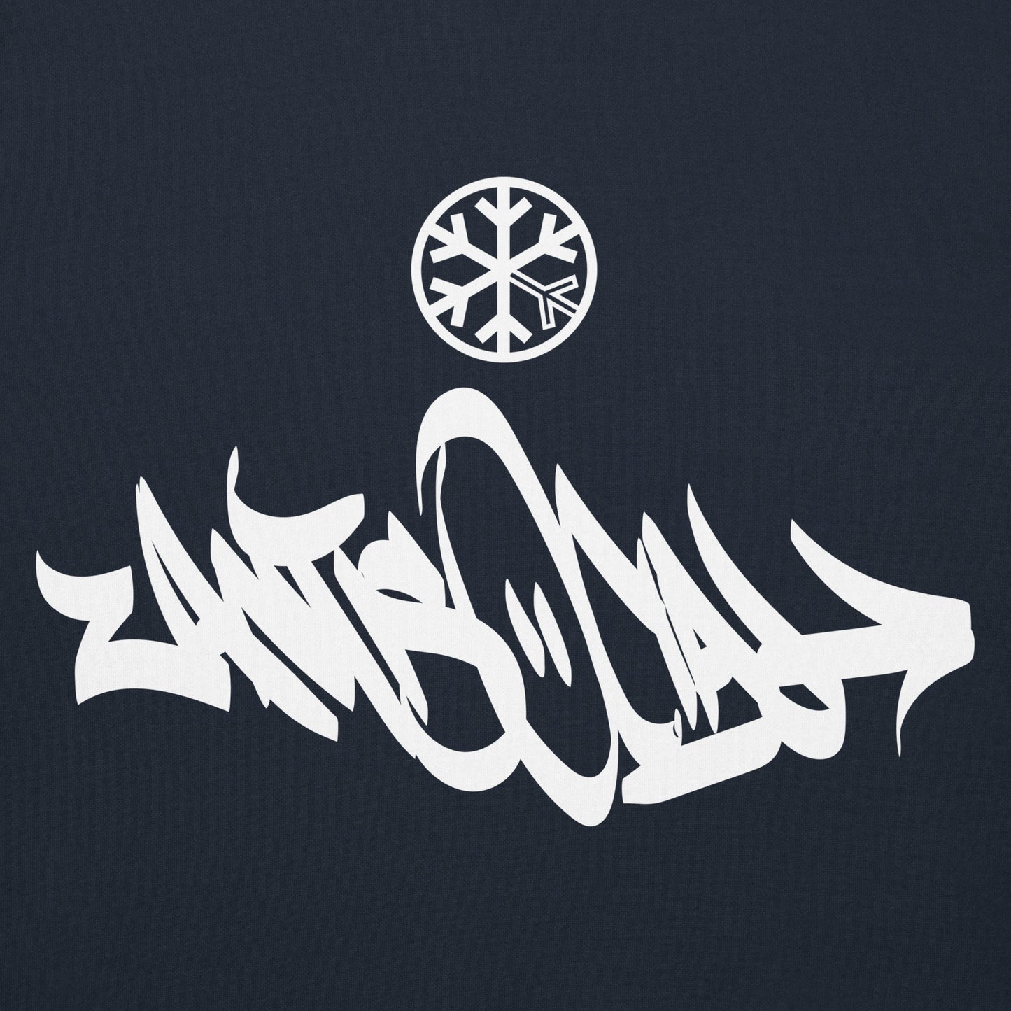 Navy-Antisocial Graffiti Tag Hoodie from B.Different Clothing, graphic, graffiti-inspired streetwear