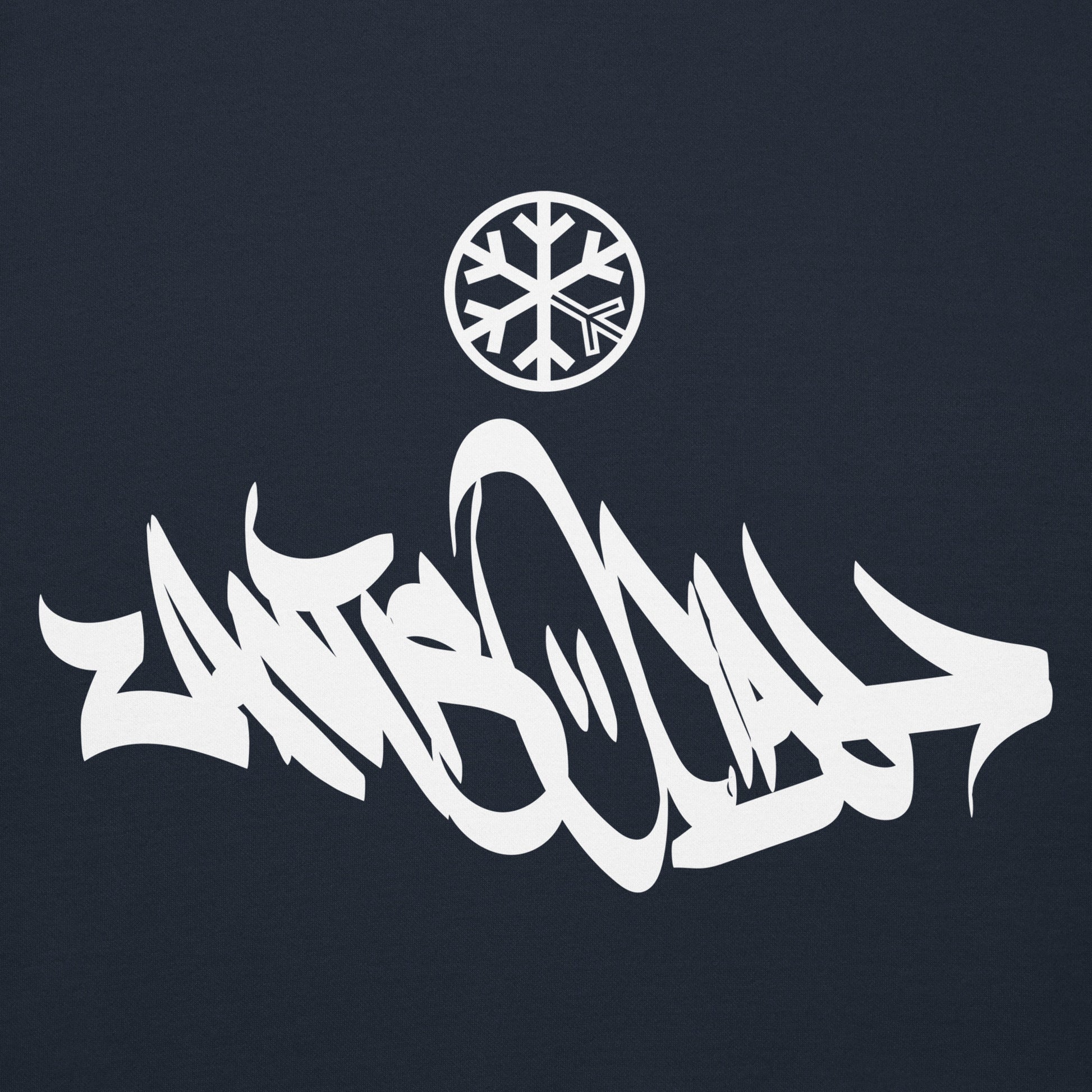 Navy-Antisocial Graffiti Tag Hoodie from B.Different Clothing, graphic, graffiti-inspired streetwear