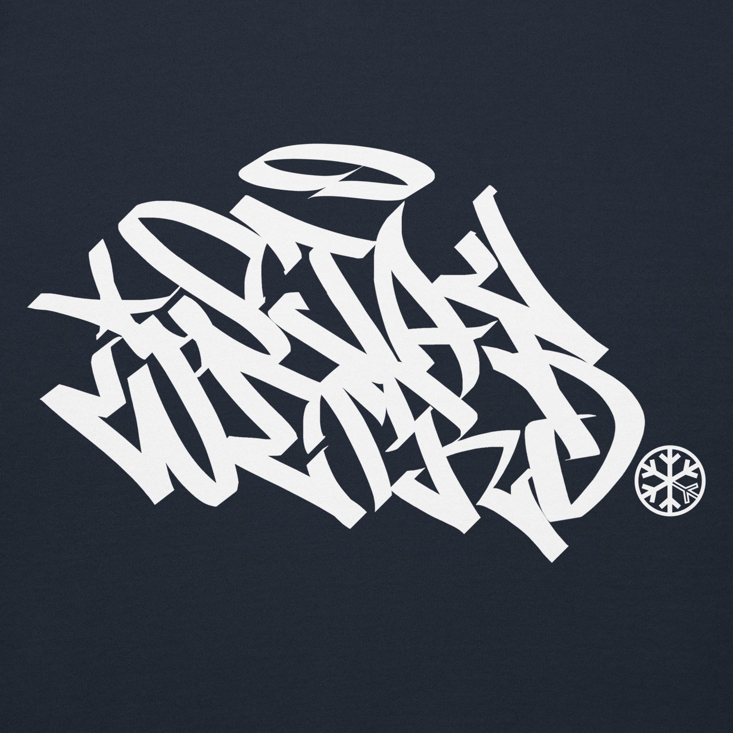 Navy-Stay Weird Graffiti Tag Hoodie from B.Different Clothing, graphic, graffiti-inspired streetwear