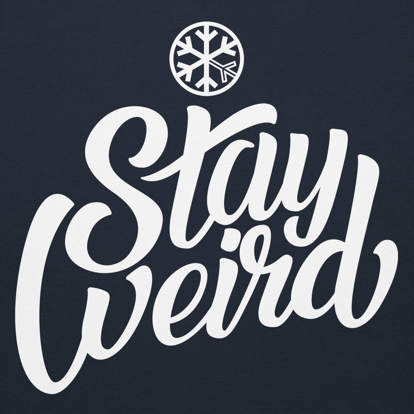 Navy-Stay Weird Hoodie from B.Different Clothing, graphic, graffiti-inspired streetwear