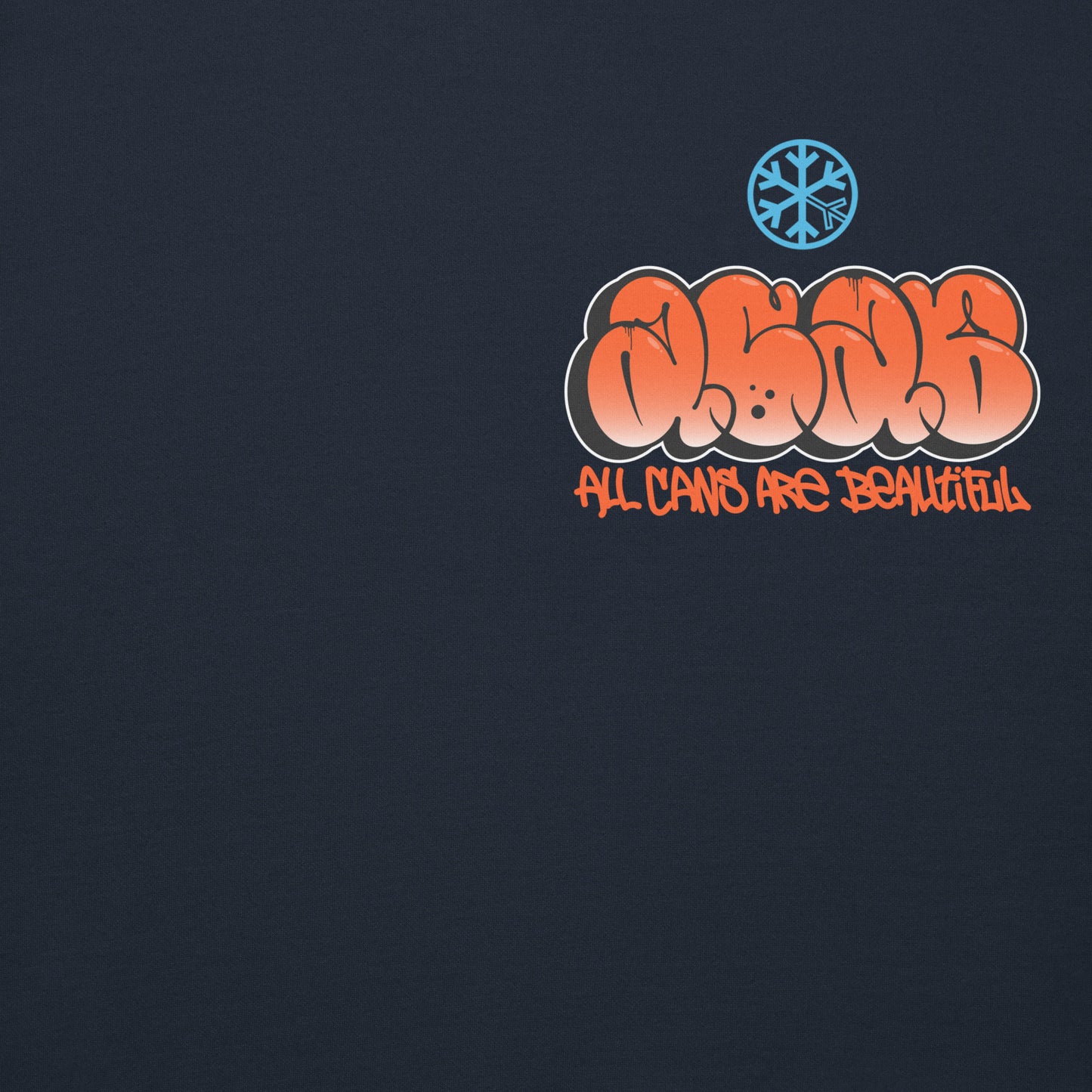 Navy-ACAB Girl Graffiti Hoodie from B.Different Clothing, front graphic, graffiti-inspired streetwear