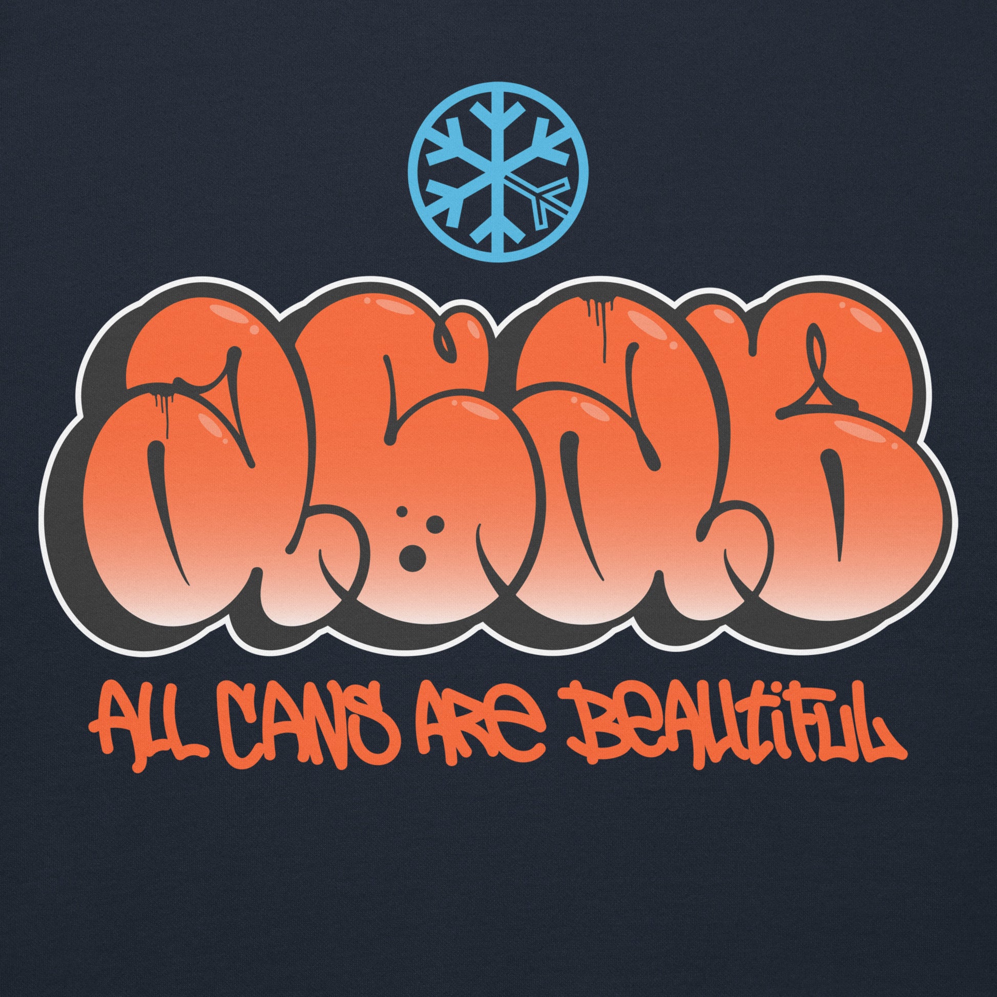 Navy-ACAB Graffiti Throw-up Hoodie from B.Different Clothing, graphic, graffiti-inspired streetwear