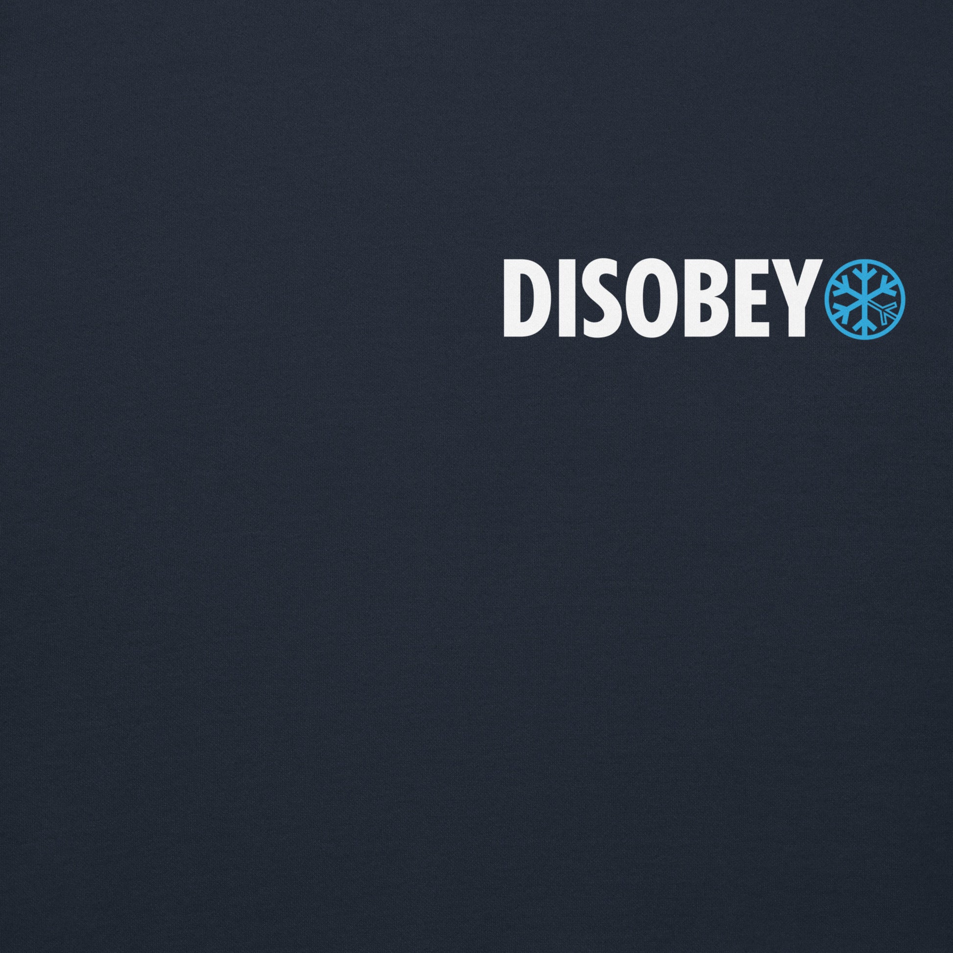 Navy-Pixel Disobey Hoodie from B.Different Clothing, front graphic, graffiti-inspired streetwear, oversized heavyweight