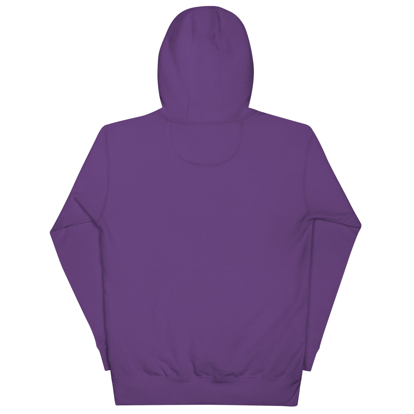 Purple-Outsider Graffiti Tag Sweatshirt from B.Different Clothing, back view, graffiti-inspired streetwear