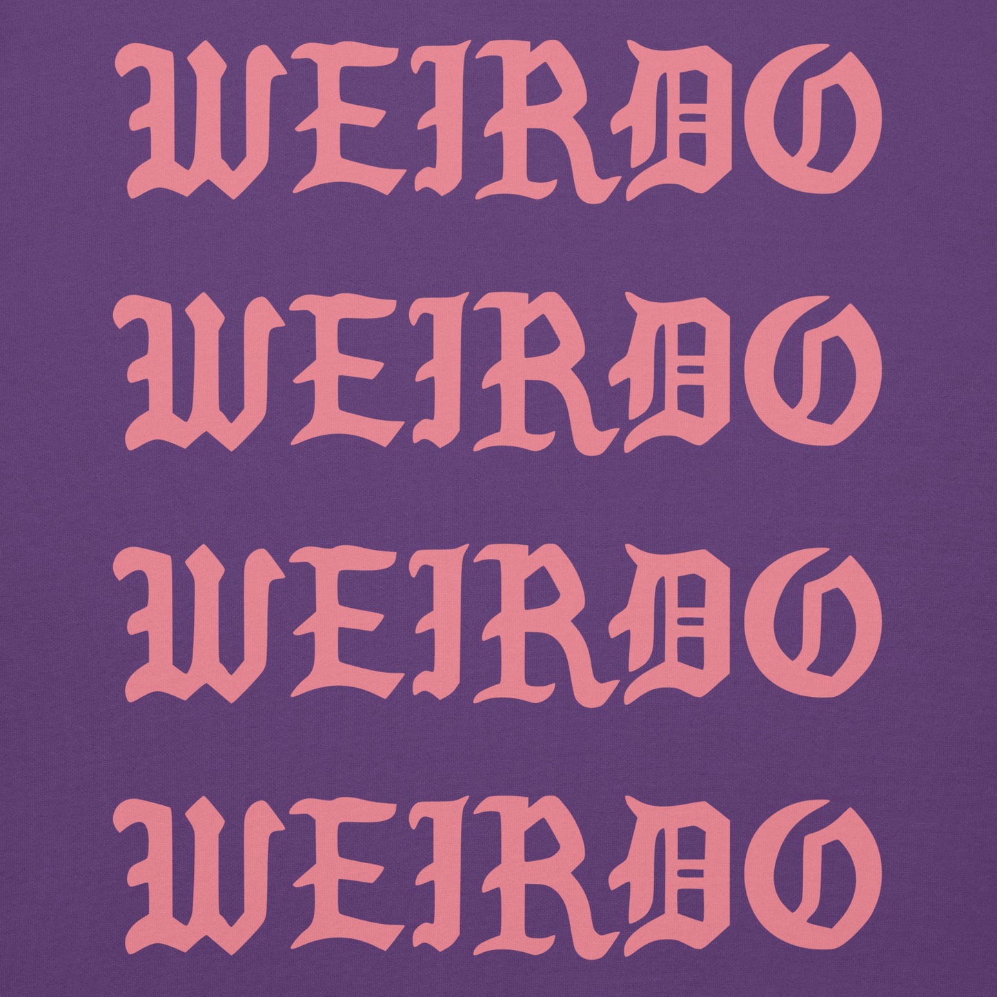 Purple-I Feel Like a Weirdo Hoodie from B.Different Clothing, graphic, graffiti-inspired streetwear