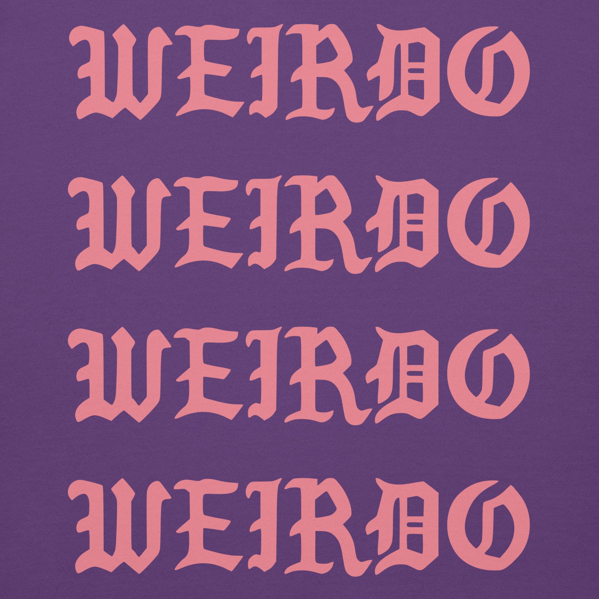 Purple-I Feel Like a Weirdo Hoodie from B.Different Clothing, graphic, graffiti-inspired streetwear