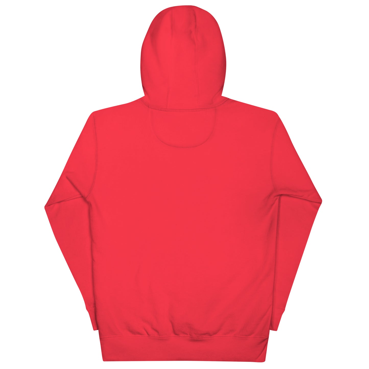 Red-Antisocial Graffiti Tag Hoodie from B.Different Clothing, back view, graffiti-inspired streetwear