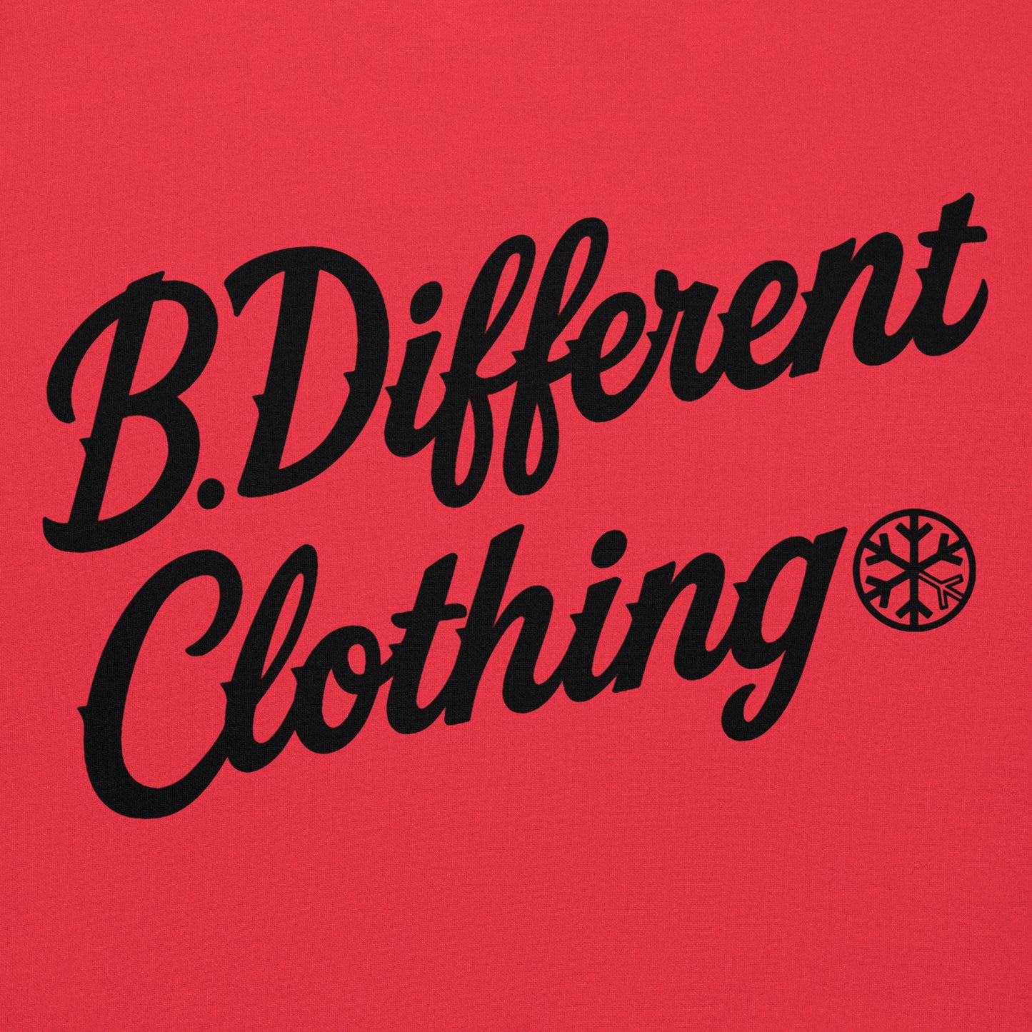 Red-The League Hoodie from B.Different Clothing, graphic, graffiti-inspired streetwear