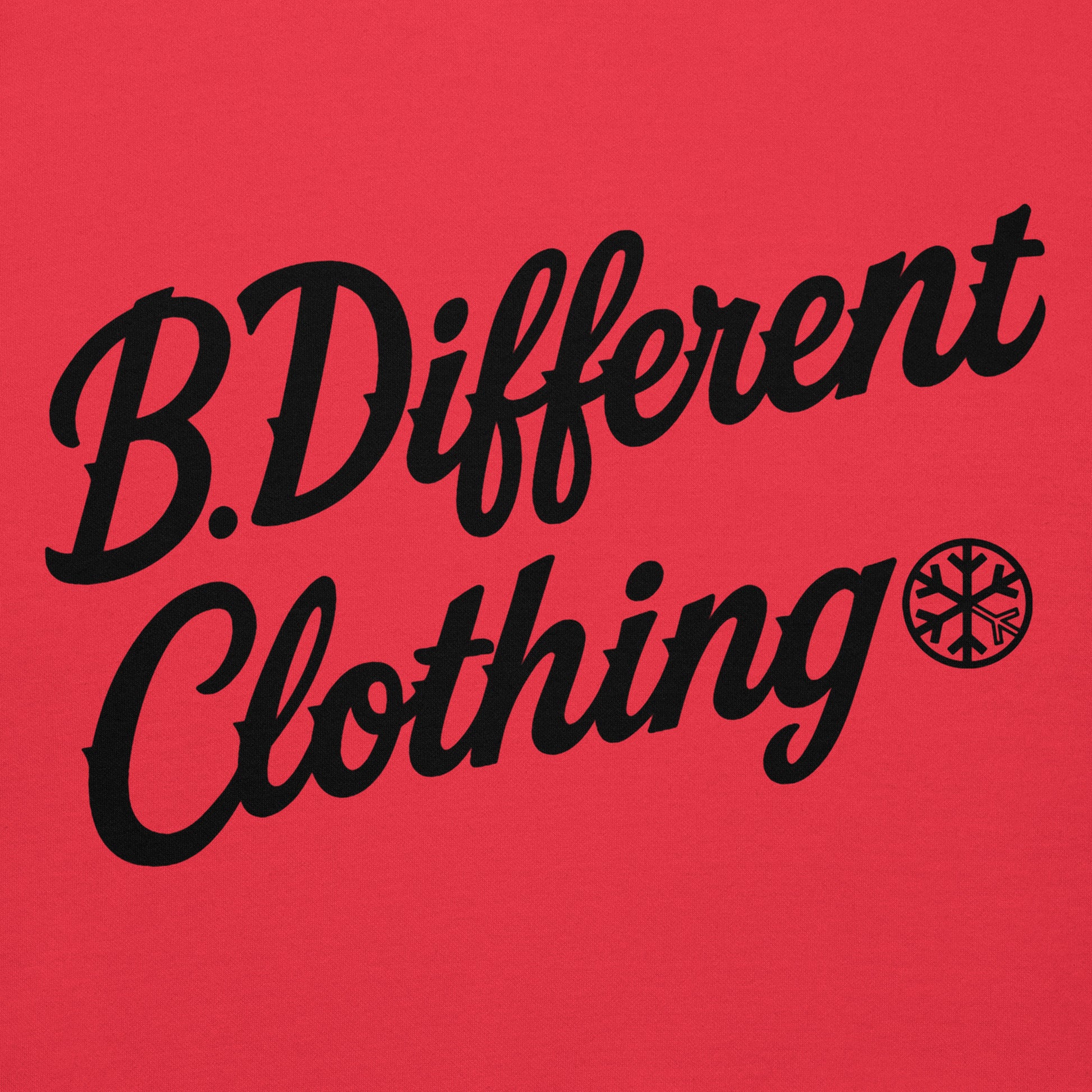 Red-The League Hoodie from B.Different Clothing, graphic, graffiti-inspired streetwear