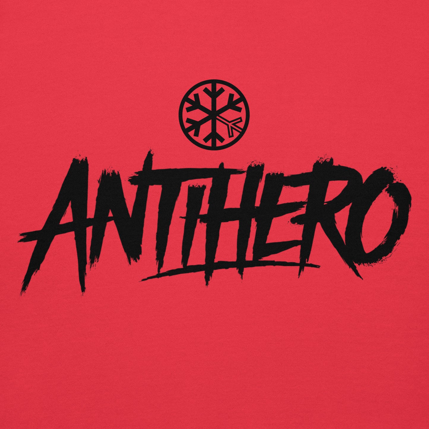 Red-Antihero Graffiti Tag Hoodie from B.Different Clothing, graphic, graffiti-inspired streetwear
