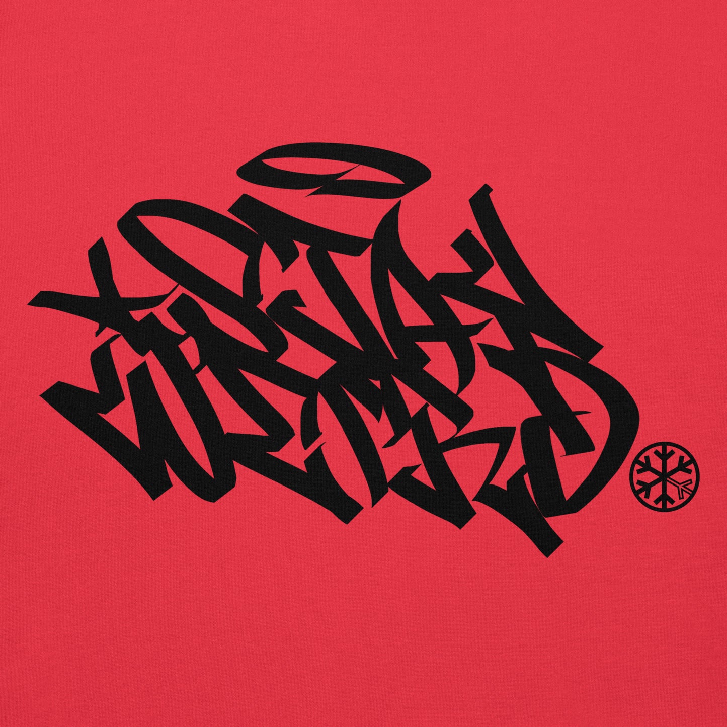Red-Stay Weird Graffiti Tag Hoodie from B.Different Clothing, graphic, graffiti-inspired streetwear
