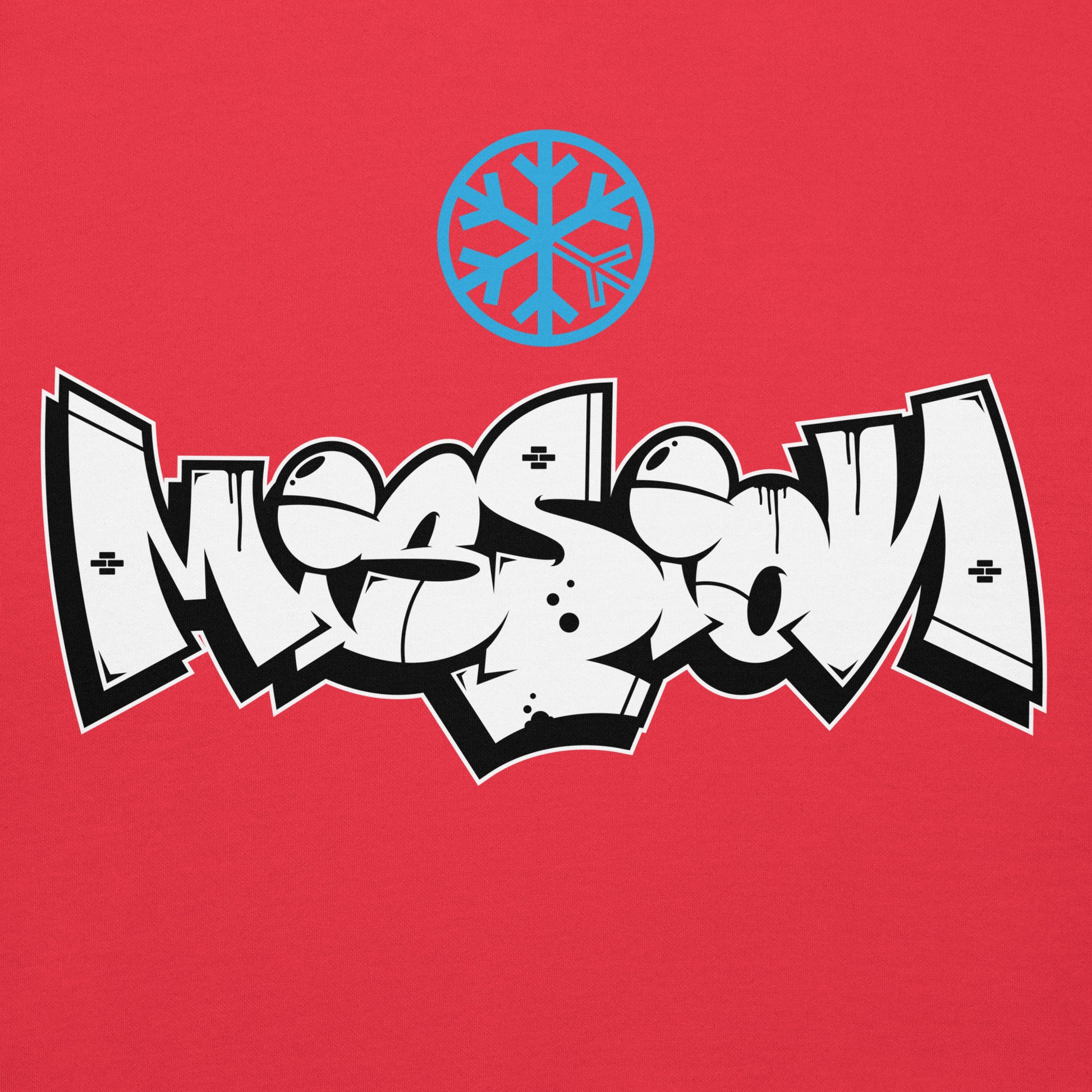 Red-Mission Graffiti Piece Hoodie from B.Different Clothing, graphic, graffiti-inspired streetwear