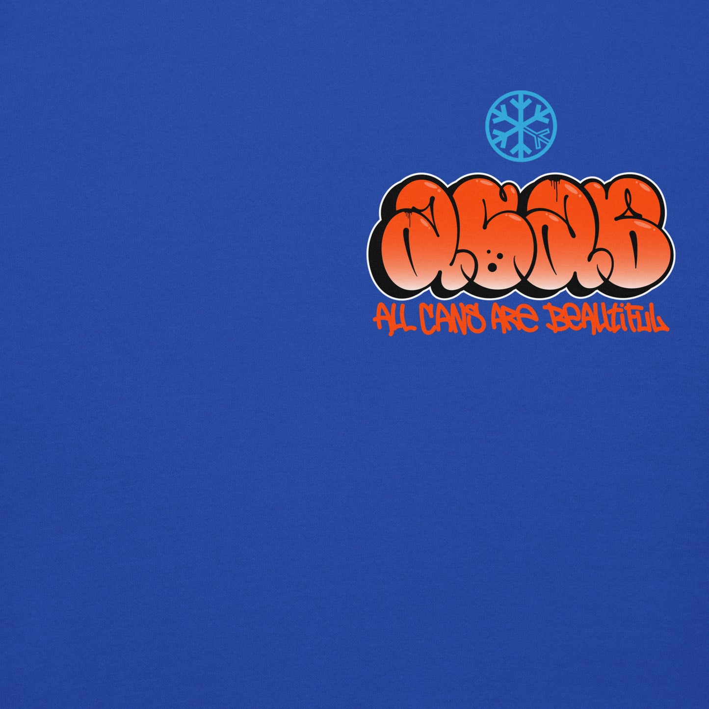 Blue-ACAB Girl Graffiti Hoodie from B.Different Clothing, front graphic, graffiti-inspired streetwear