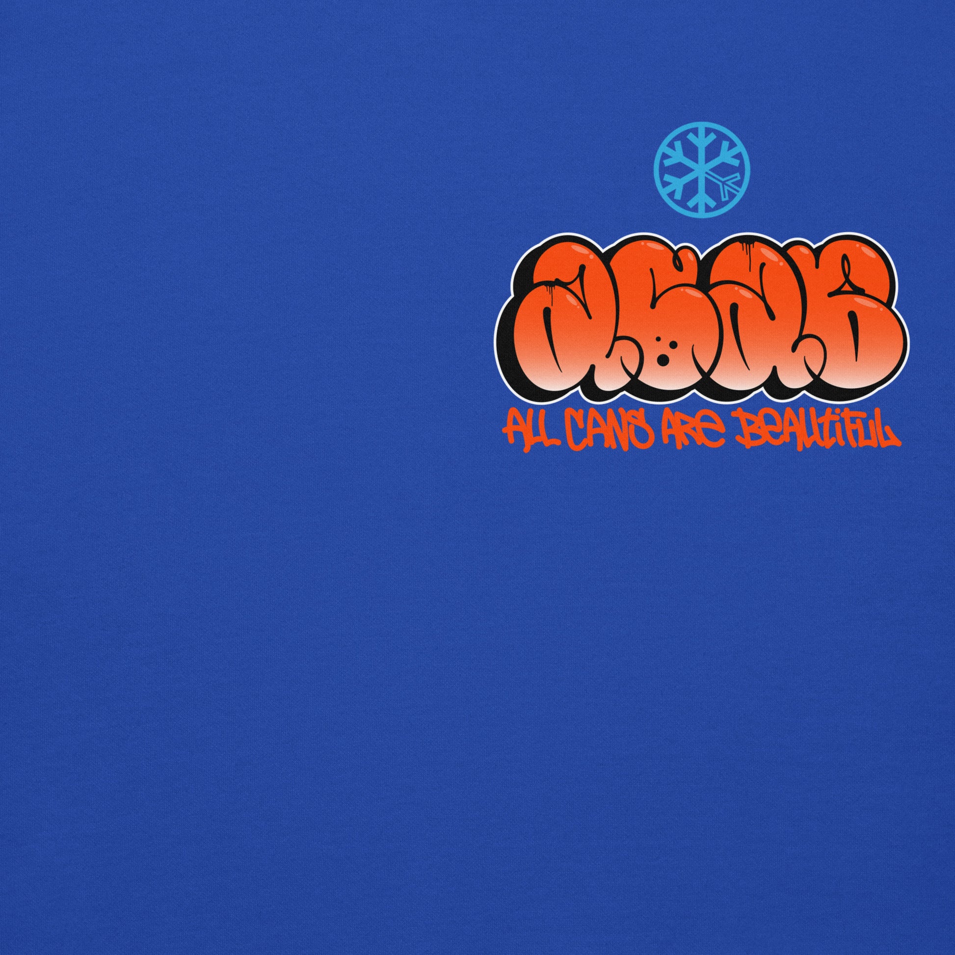 Blue-ACAB Girl Graffiti Hoodie from B.Different Clothing, front graphic, graffiti-inspired streetwear