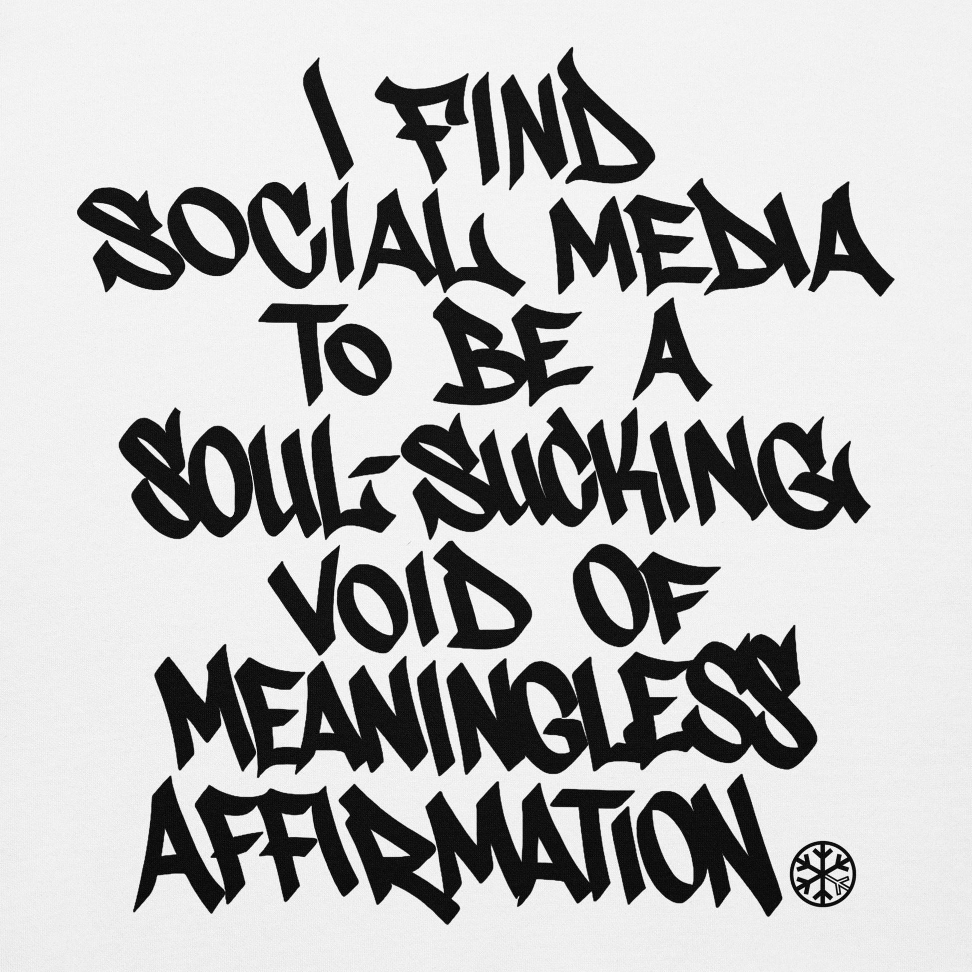 White-Social Media Graffiti Tag Hoodie from B.Different Clothing, graphic, graffiti-inspired streetwear