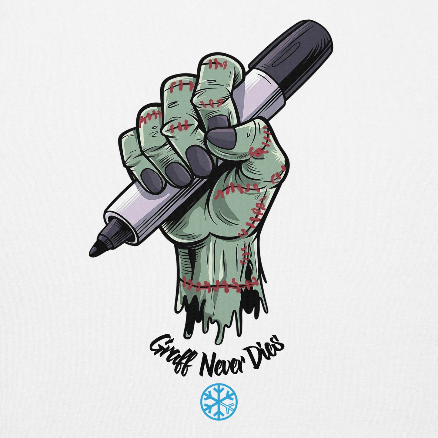 White-Thing Graffiti Hoodie from B.Different Clothing, graphic, graffiti-inspired streetwear