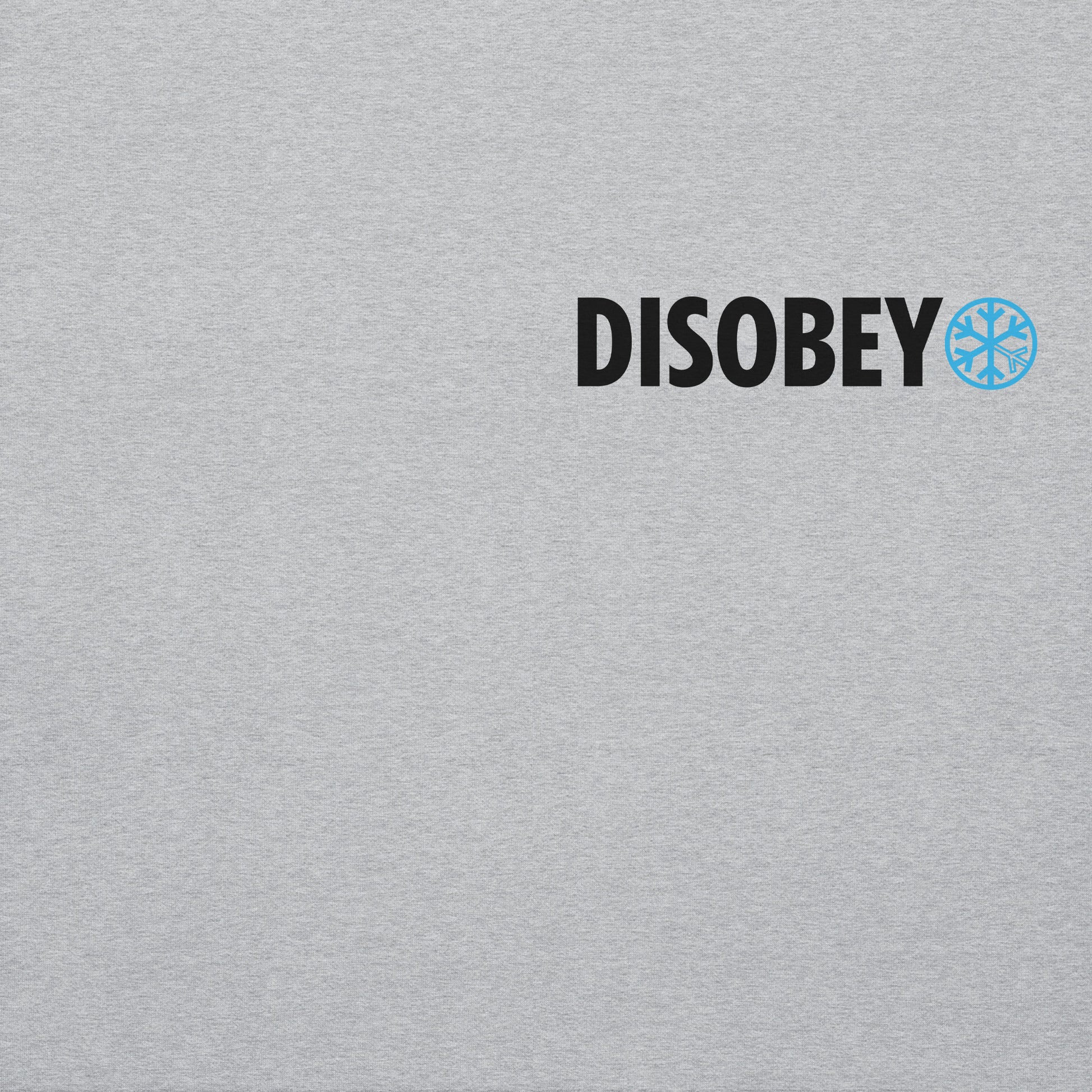 Gray-Pixel Disobey Sweatshirt from B.Different Clothing, front graphic, graffiti-inspired streetwear, oversized heavyweight