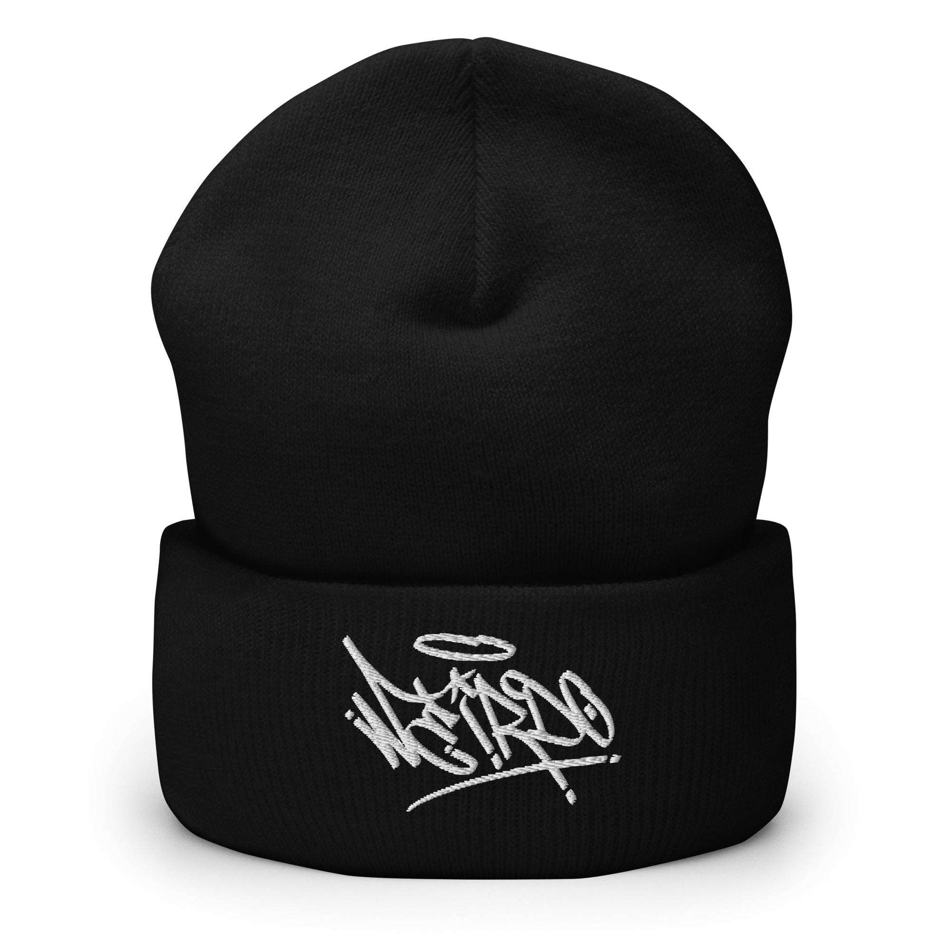 Weirdo Tag Beanie black by B.Different Clothing street art graffiti inspired independent streetwear brand