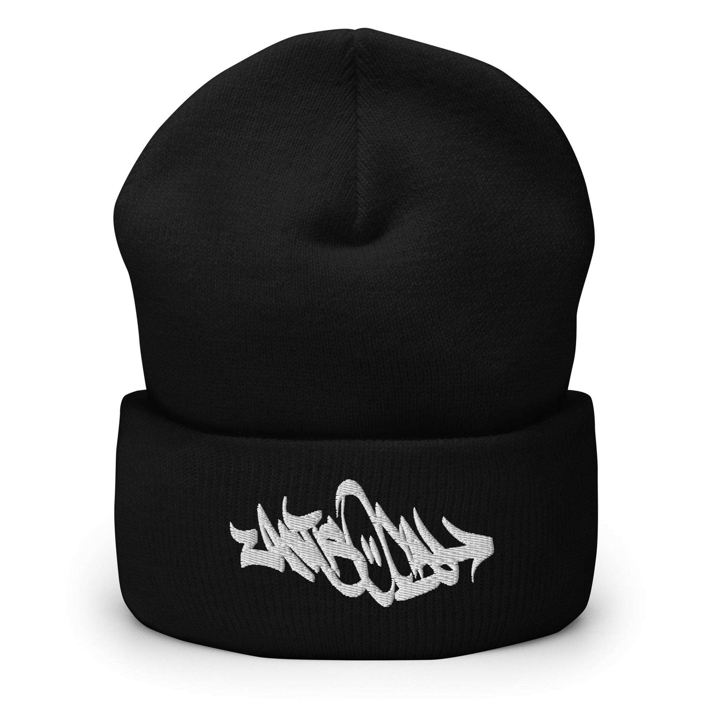 Antisocial Graffiti Tag Beanie Black by B.Different Clothing graffiti street art inspired independent streetwear brand