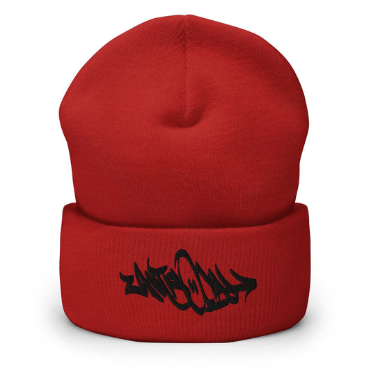 Antisocial Graffiti Tag Beanie | Red