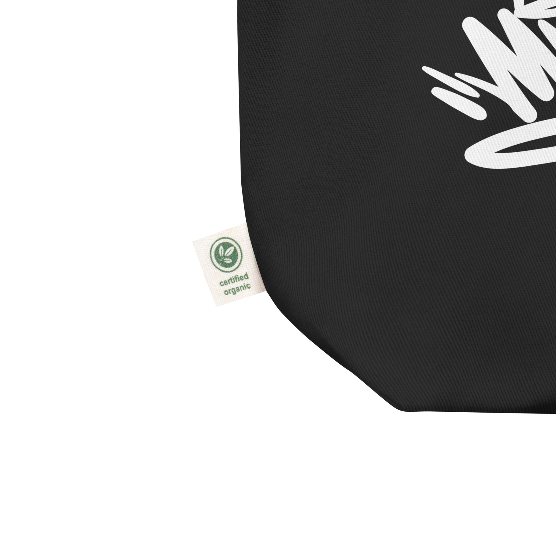 Misfit Graffiti Tag Tote Bag black from B.Different Clothing, detail, graffiti-inspired streetwear