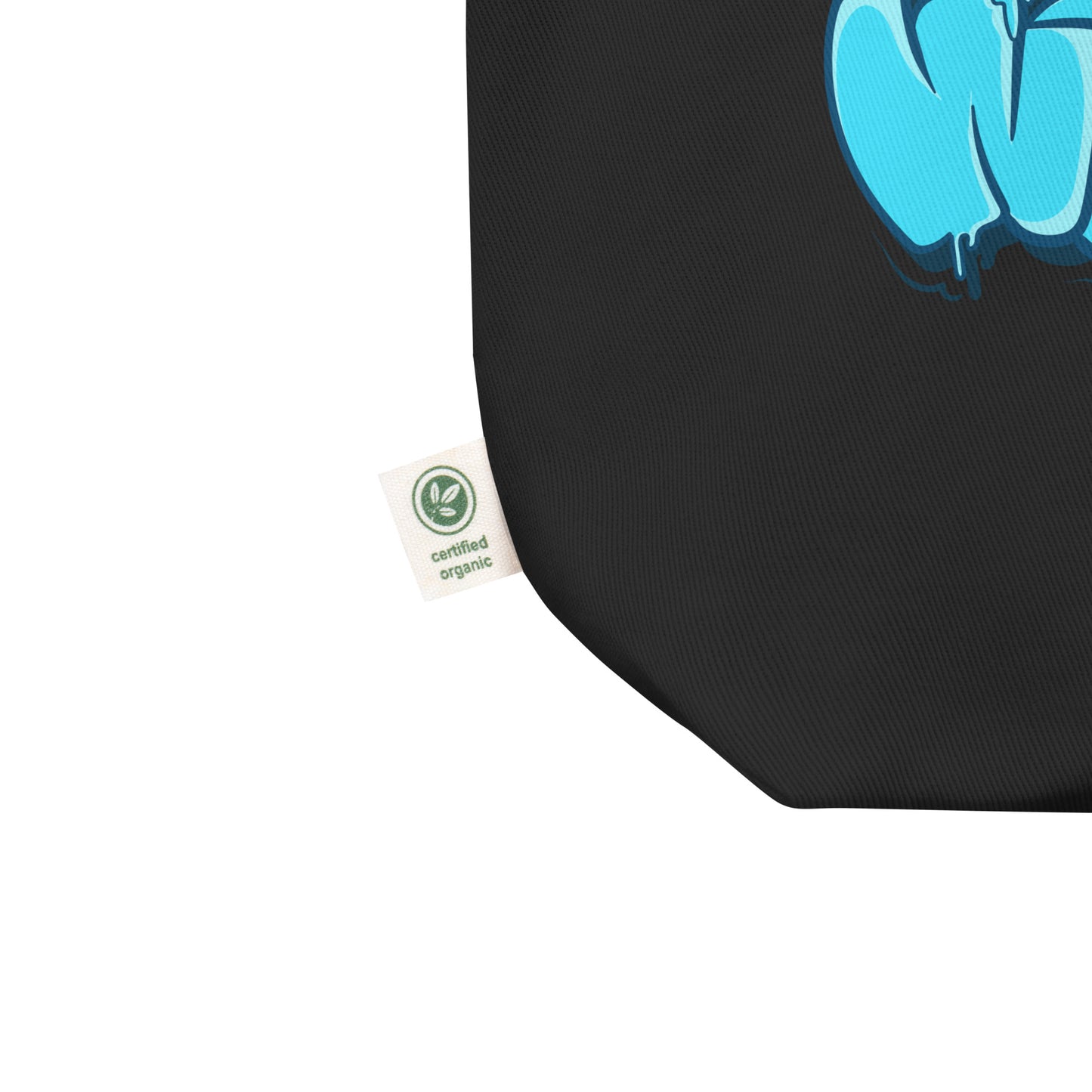 Stay Weird Graffiti Throw-up Tote Bag from B.Different Clothing, detail, graffiti-inspired streetwear