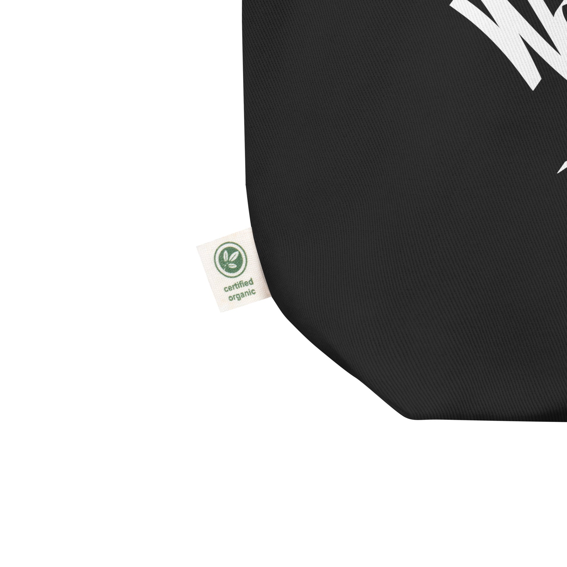 Weirdo Graffiti Tag Tote Bag black from B.Different Clothing, detail, graffiti-inspired streetwear