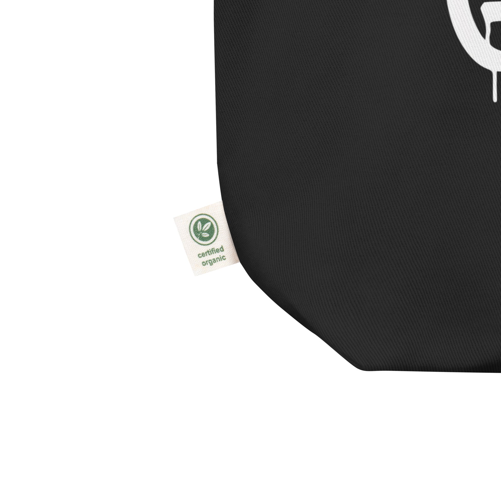 Black-Never Grow Up Graffiti Tote Bag from B.Different Clothing, detail, graffiti-inspired streetwear