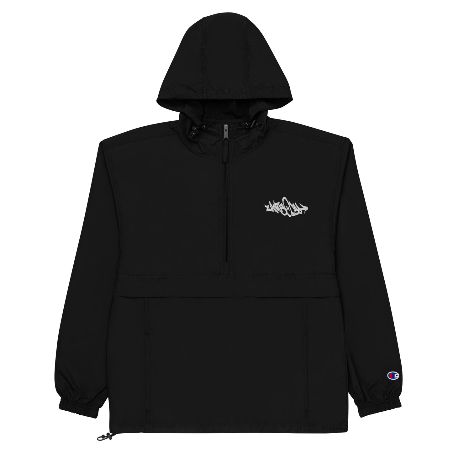 flat Antisocial Graffiti Tag windbreaker jacket black B.Different Clothing graffiti street art inspired streetwear brand