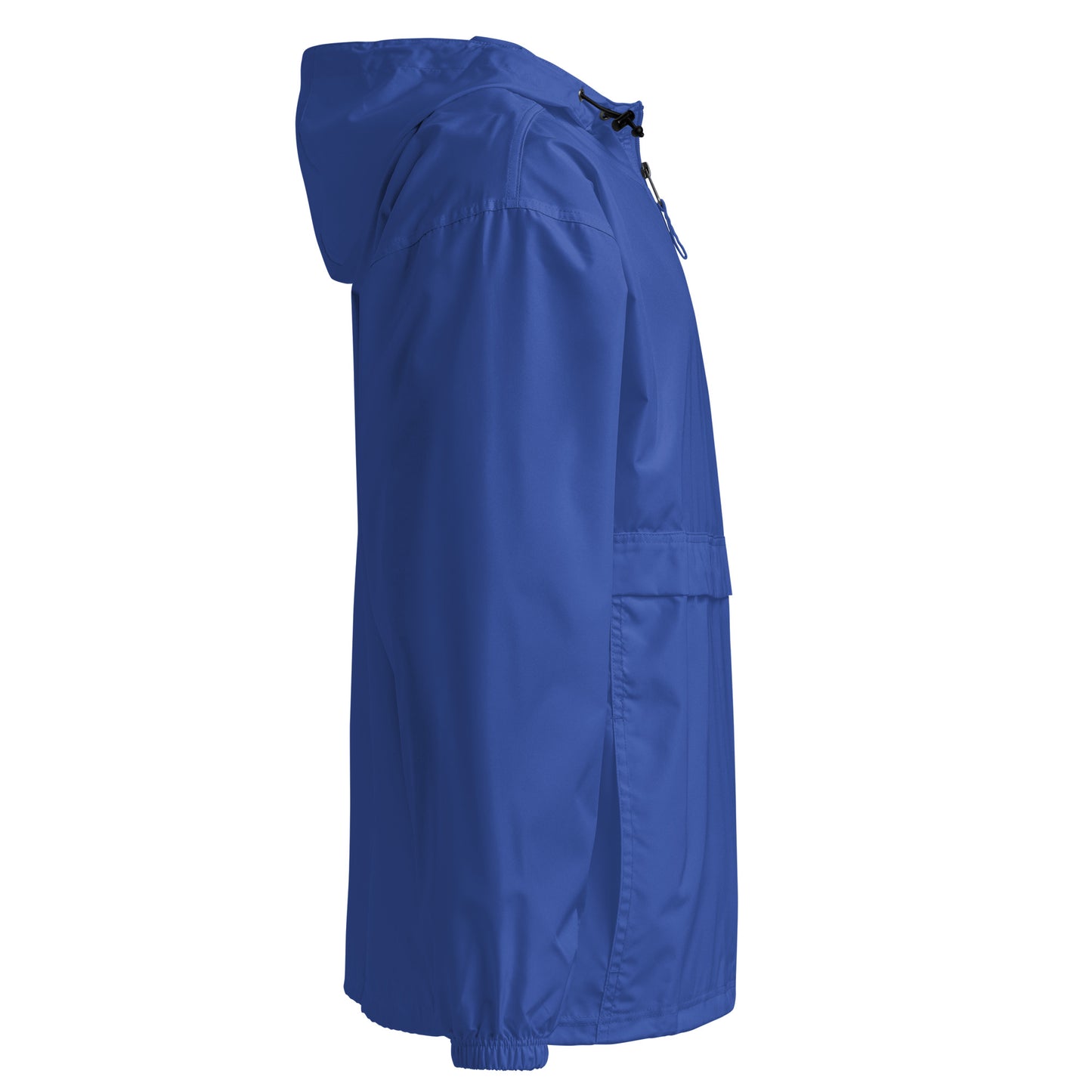 Blue-Stay Weird Graffiti Tag Windbreaker Jacket from B.Different Clothing, right view, graffiti-inspired streetwear