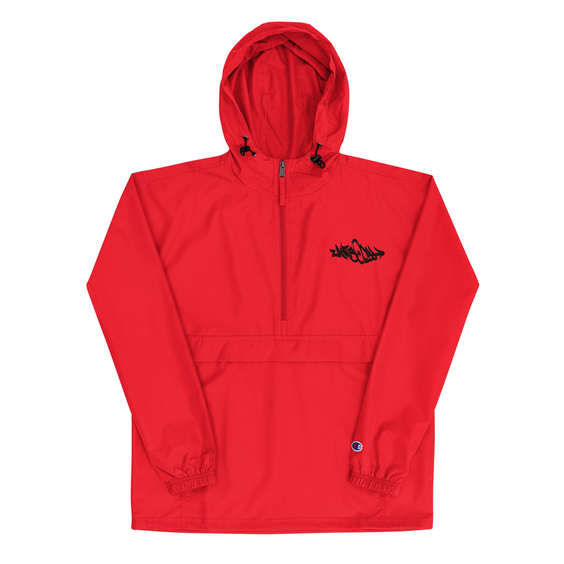 Antisocial Tag windbreaker Graffiti jacket red B.Different Clothing graffiti street art inspired streetwear brand