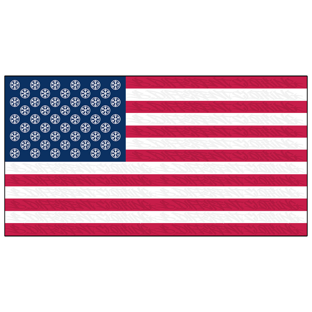Graphic of Flag Graffiti Sticker from B.Different Clothing, graffiti-inspired streetwear