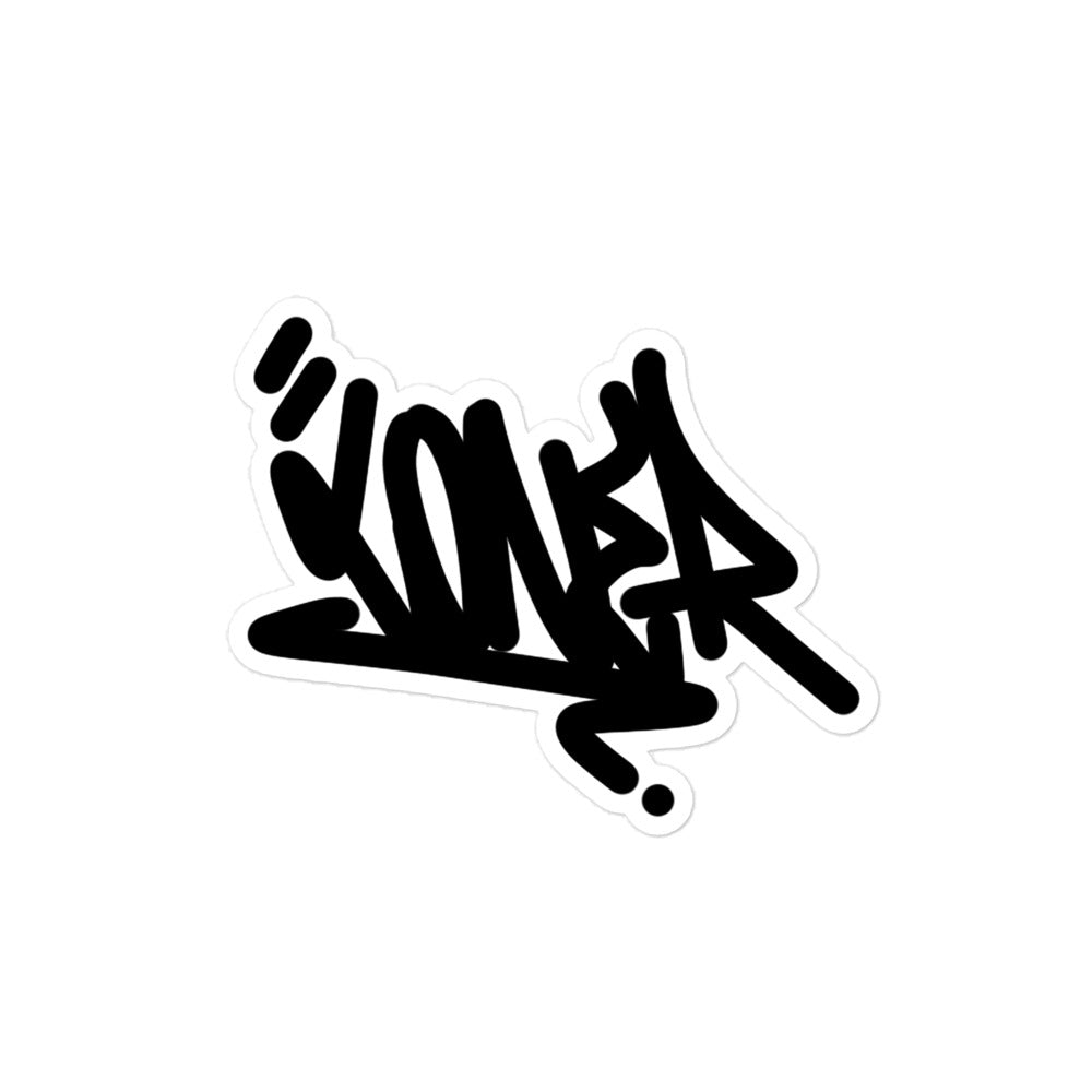 Loner Tag sticker by B.Different Clothing street art graffiti inspired streetwear brand