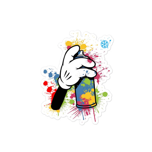 Hand Spray Can Graffiti Sticker from B.Different Clothing, graffiti-inspired streetwear