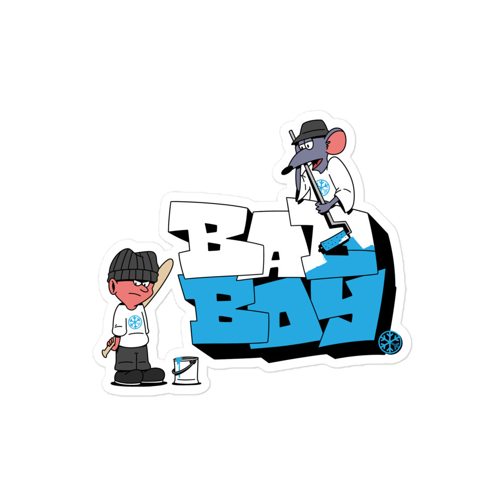 Bad Boy Graffiti Sticker from B.Different Clothing graffiti-inspired streetwear