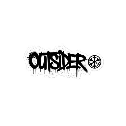 Outsider Graffiti Tag Sticker from B.Different Clothing, graffiti-inspired streetwear