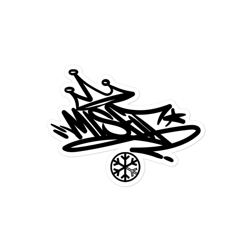 Misfit Graffiti Tag Sticker from B.Different Clothing, graffiti-inspired streetwear