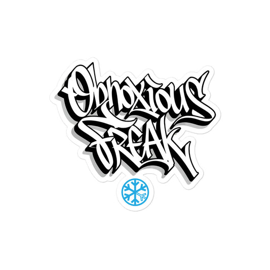 Obnoxious Freak Graffiti Sticker from B.Different Clothing, graffiti-inspired streetwear