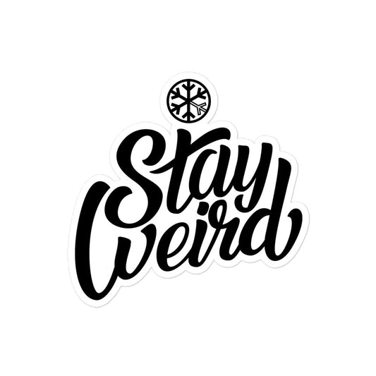 Stay Weird Sticker from B.Different Clothing, graffiti-inspired streetwear
